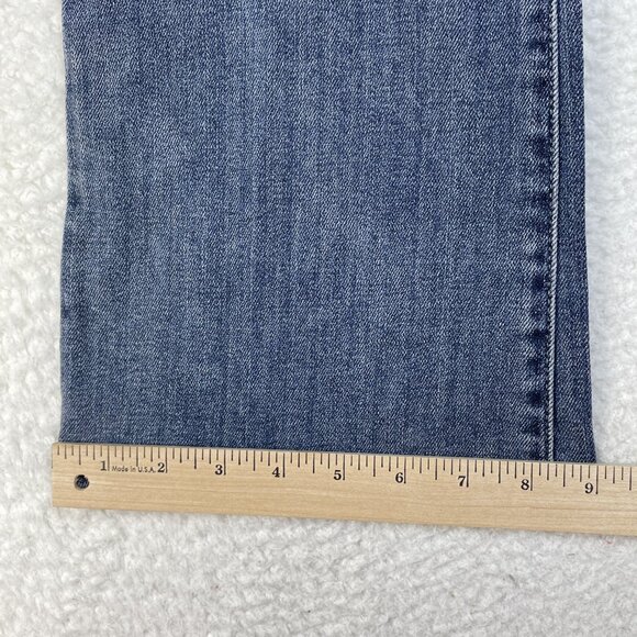 Rock & Republic Kasandra Bootcut Size 12 Mid Rise Blue Emrboidered Jeans 33x32 - Picture 9 of 14